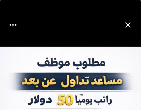 نبحث عن مساعد تداول