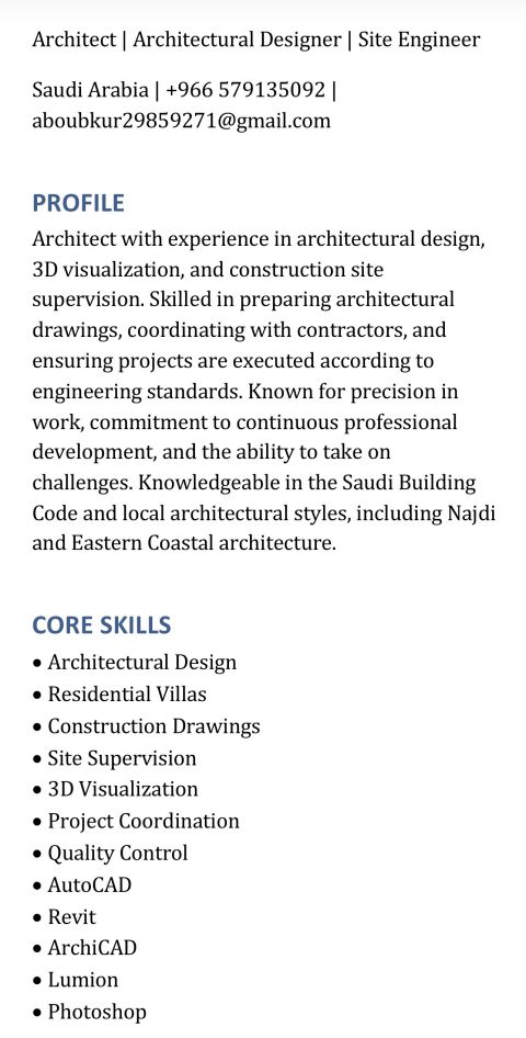 مهندس معماري يبحث عن