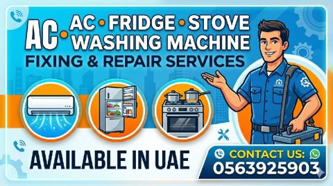 AC fridge Washing machine