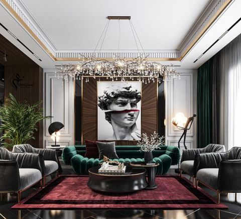 تصميم داخلي 3D مميز