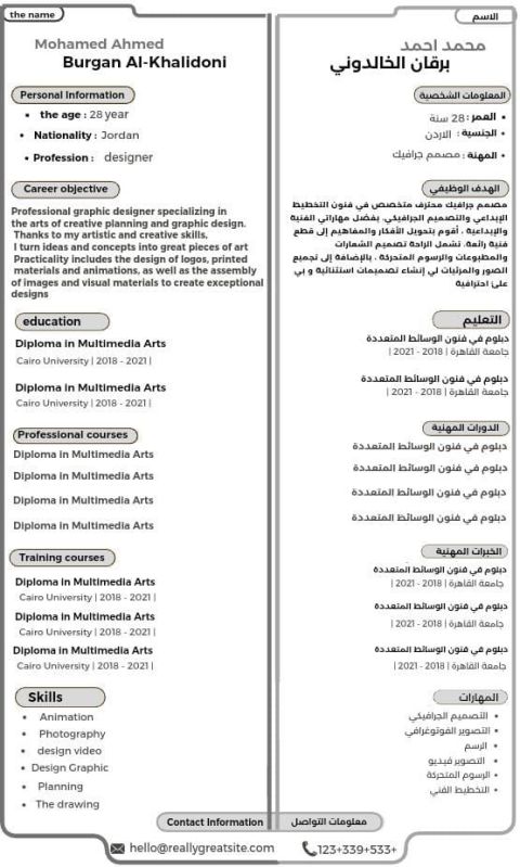 سيرتك الذاتية باحتراف تبدأ