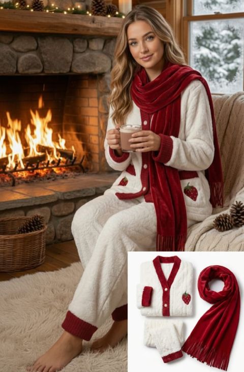 بيجامة مهير فرو ناعم